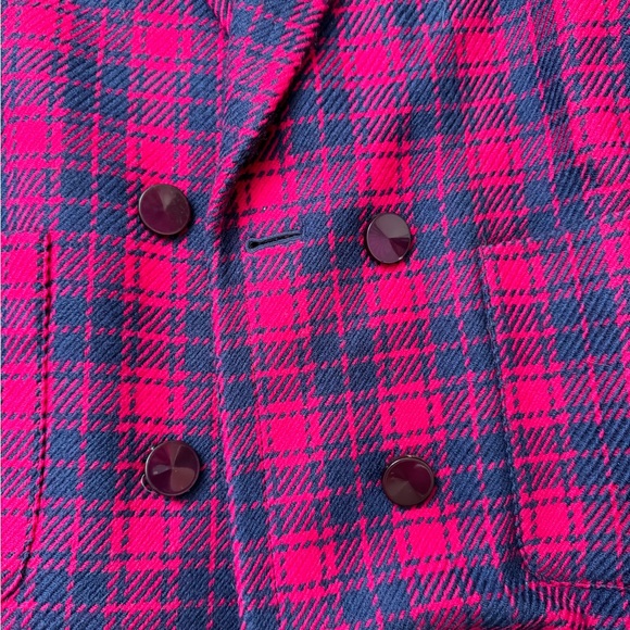 Vintage Pink and Blue Blazer - Picture 4 of 5